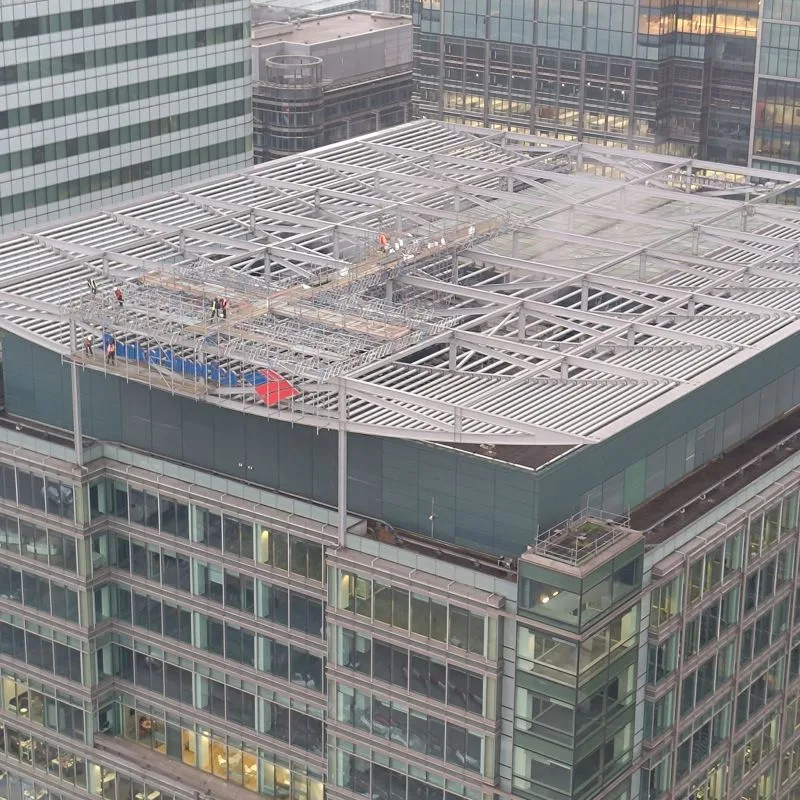 5 Canada Square Canary Wharf scaffold